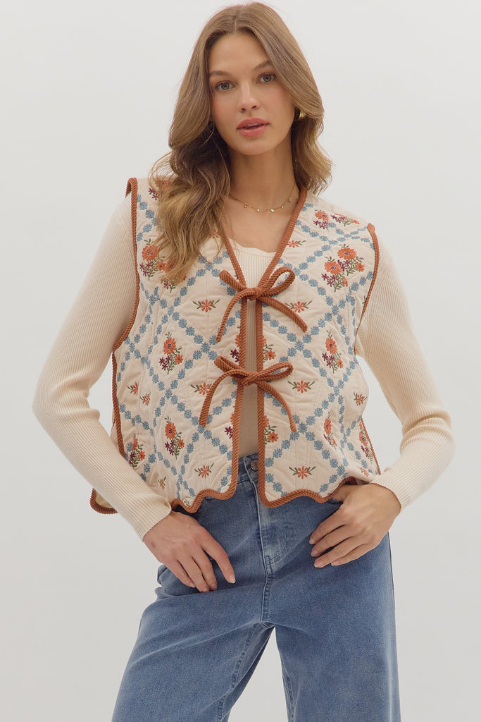 Ivory Folklore Vest