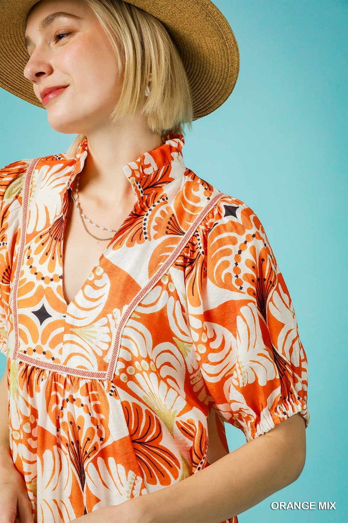Orange Pop Dress