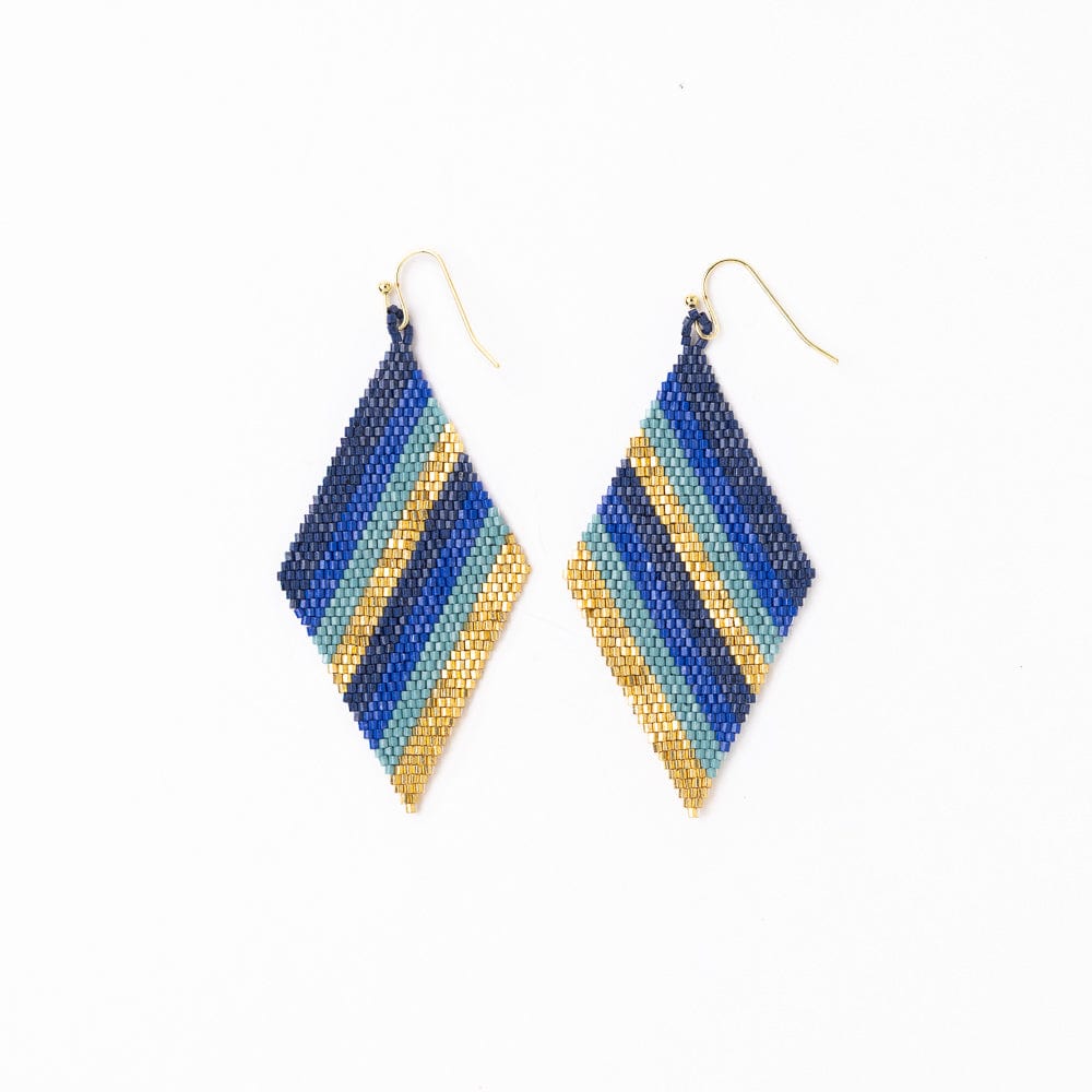 Frida Mixed Stripe Metallic Earrings