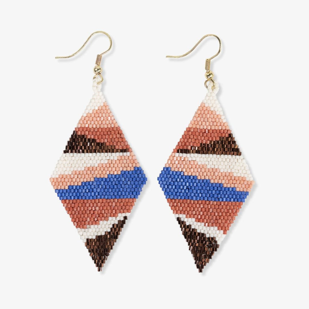 Frida Mixed Stripe Beaded Earrings