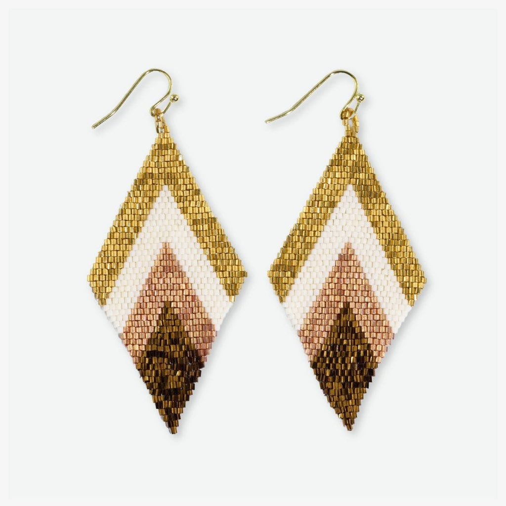 Frida Mixed Stripe Metallic Earrings