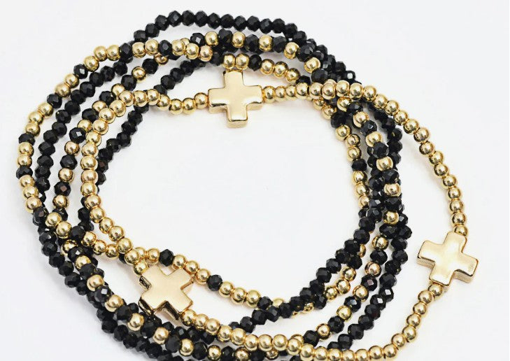 Mini Beaded Cross Stack