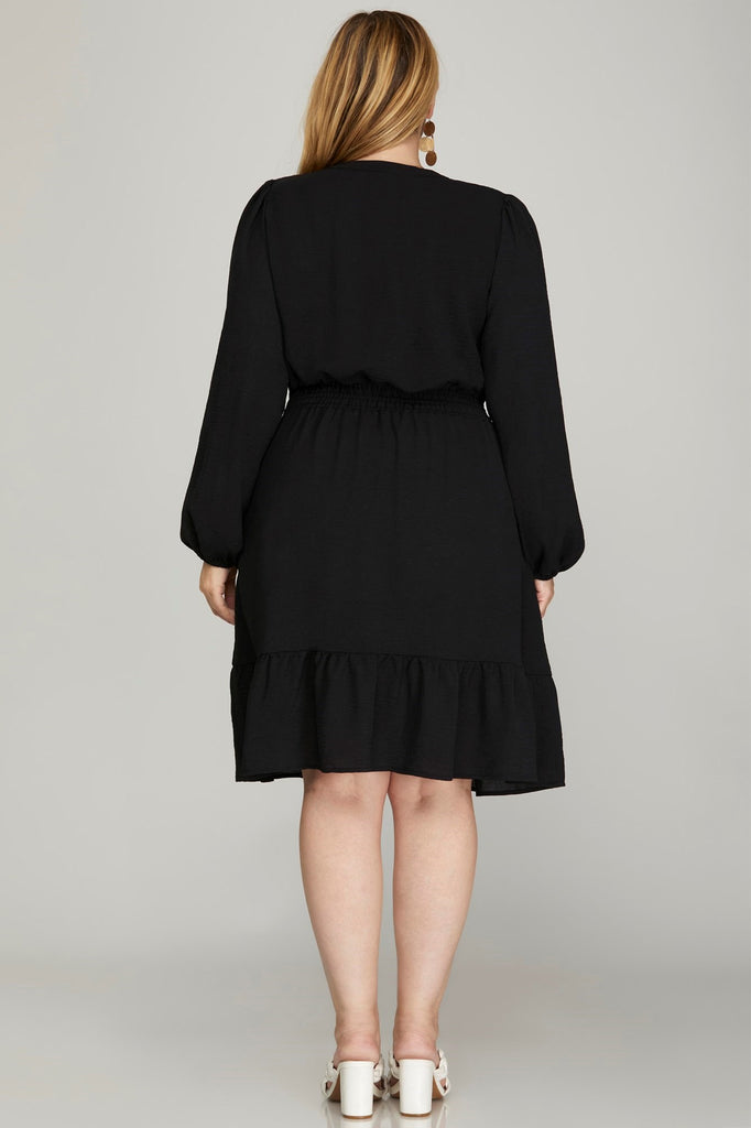 Black Classic Dress, with Pockets!