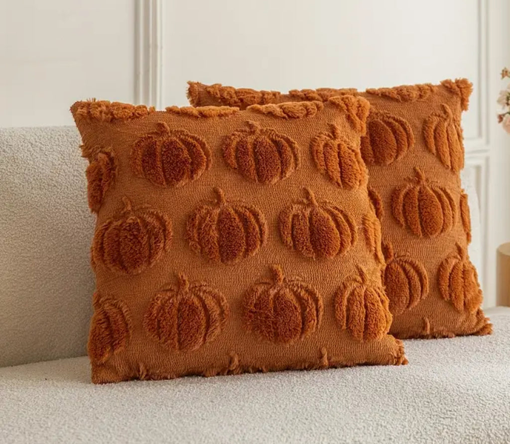 Rust Pumpkin Pillow