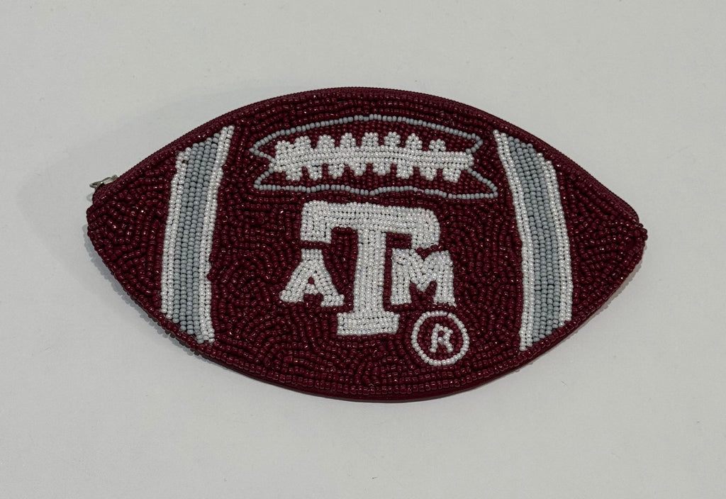 Football Beaded Bags