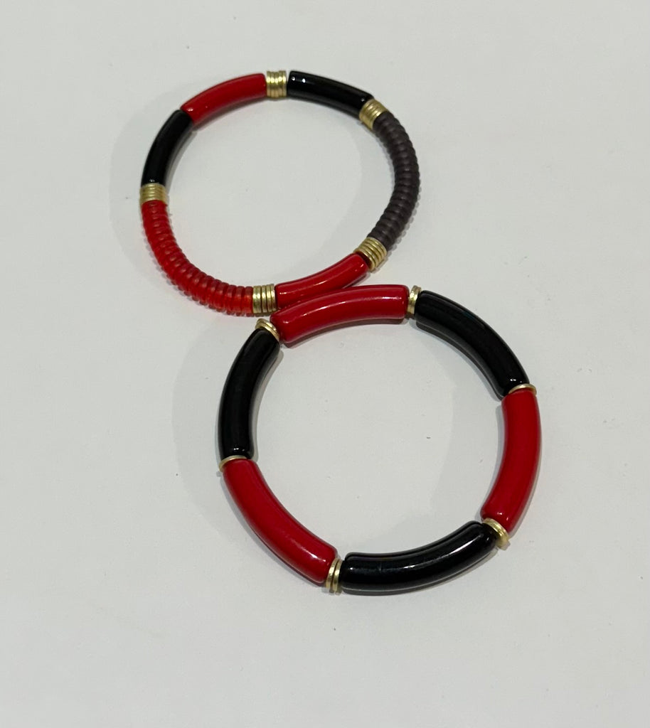 Red Black Bracelets