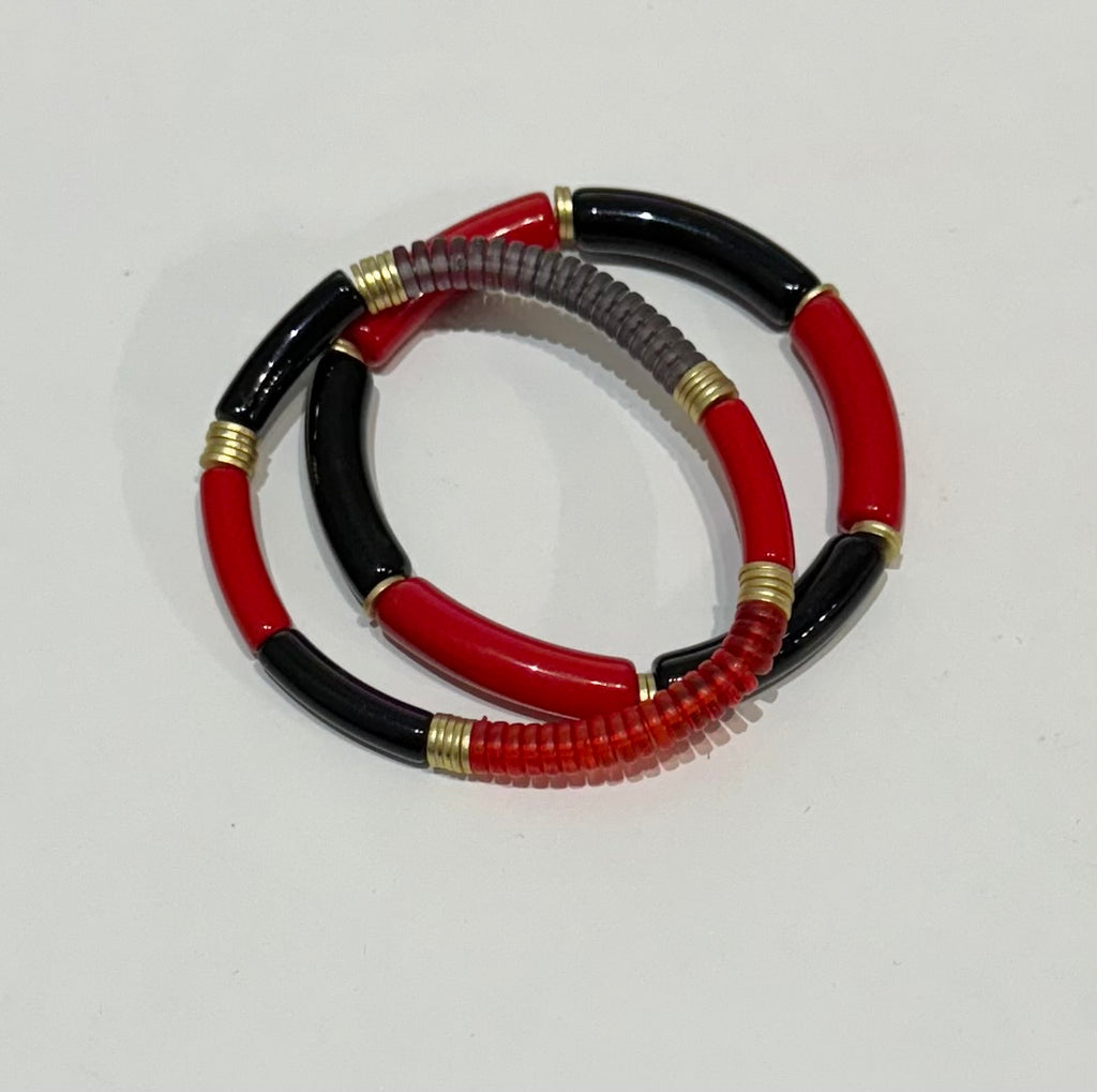 Red Black Bracelets