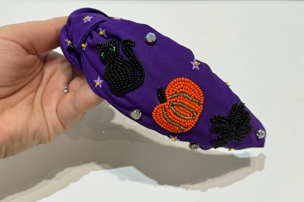 Halloween Purple Icons Headband