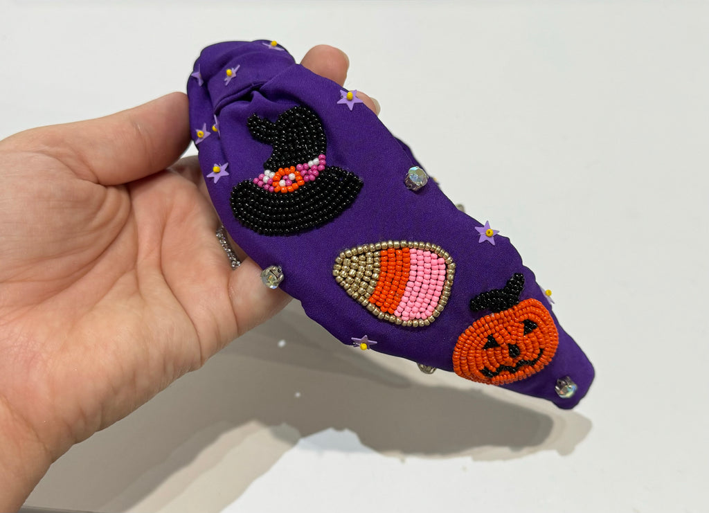 Halloween Purple Icons Headband