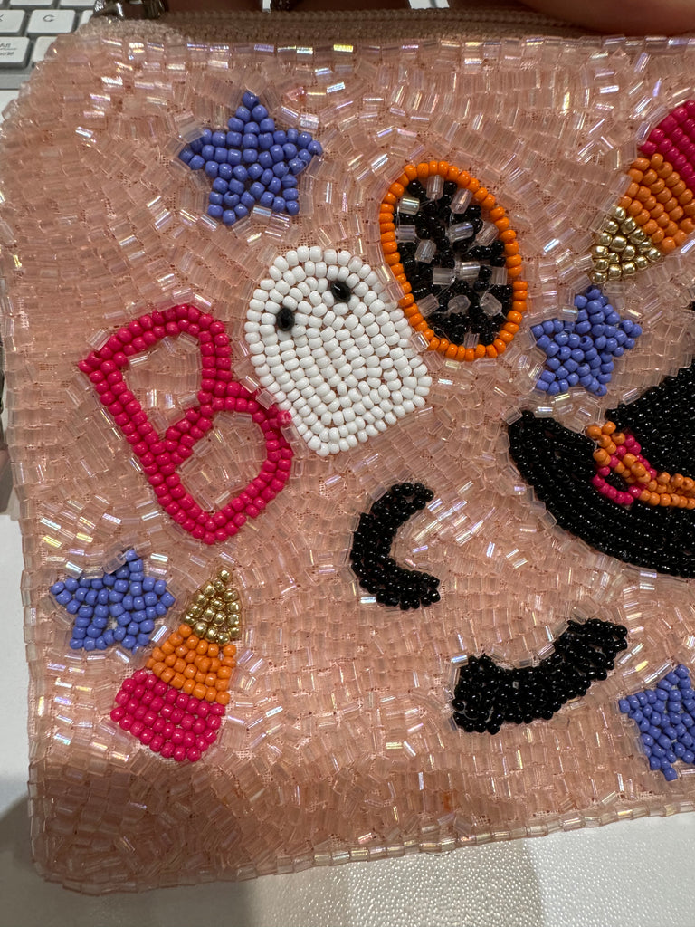 Beaded Pouch, Halloween Icons