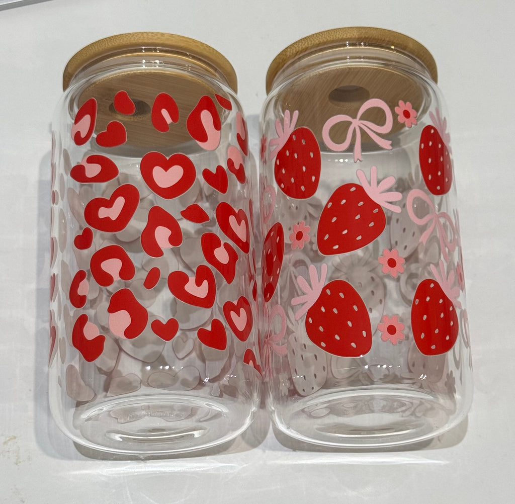 Glass Ice Coffee Jars