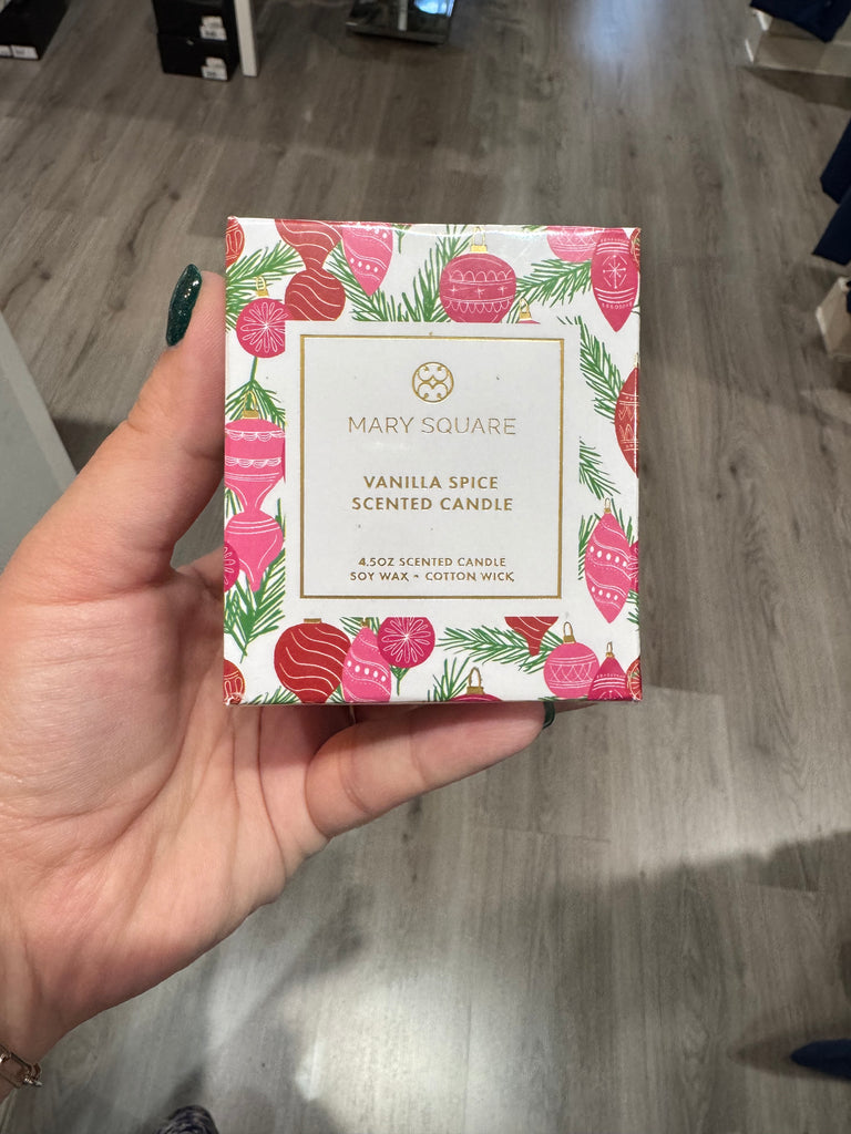 Mary Square Candle - Vanilla Spice