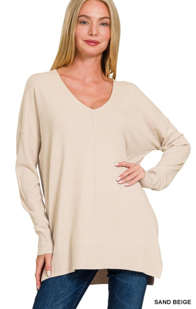 Seam Front Cozy Sweater