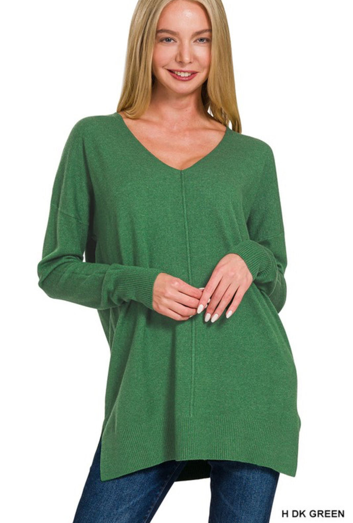 Seam Front Cozy Sweater