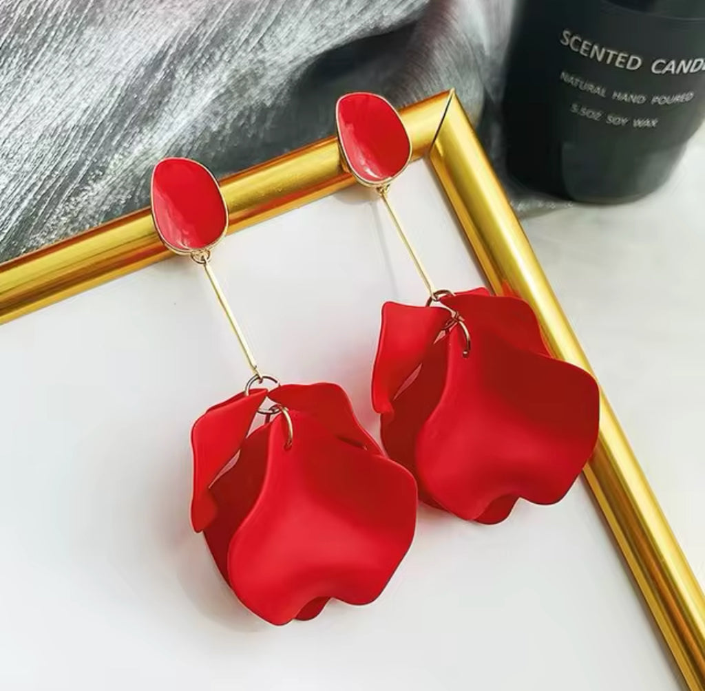Petal Bar Drop Earrings