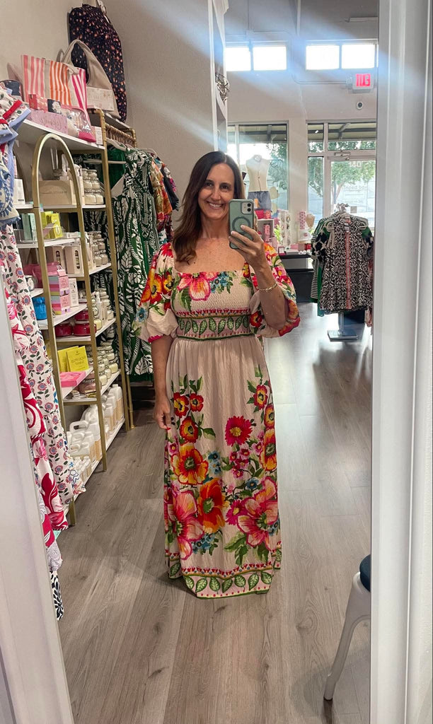 Bold Floral Maxi Dress