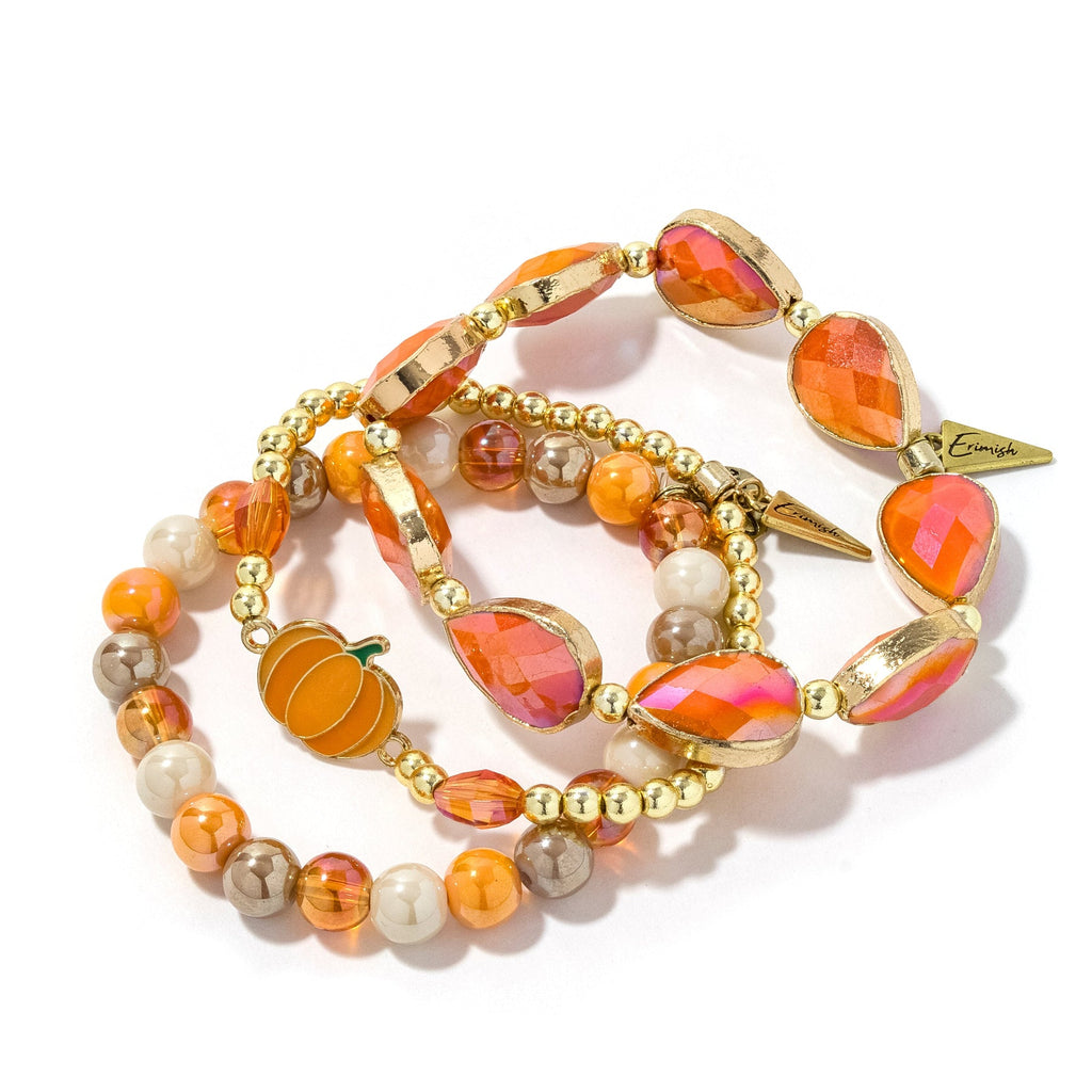 Erimish Pumpkin Patch Stack, Orange