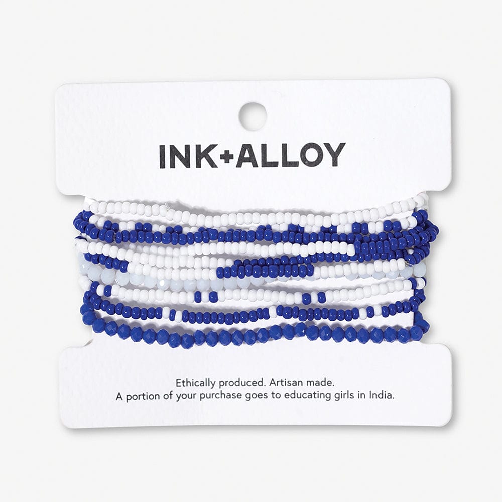 Game Day Color Block Bracelet Set