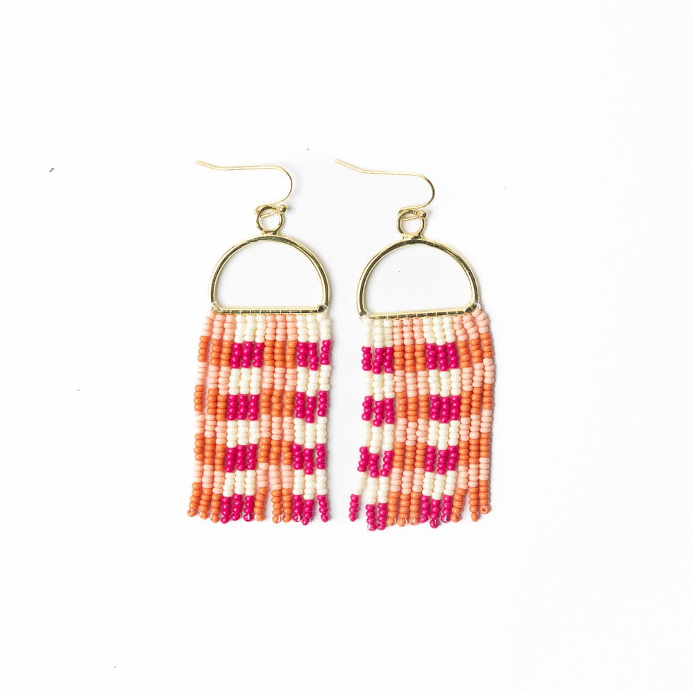 Allison Beaded Fringe Earrings