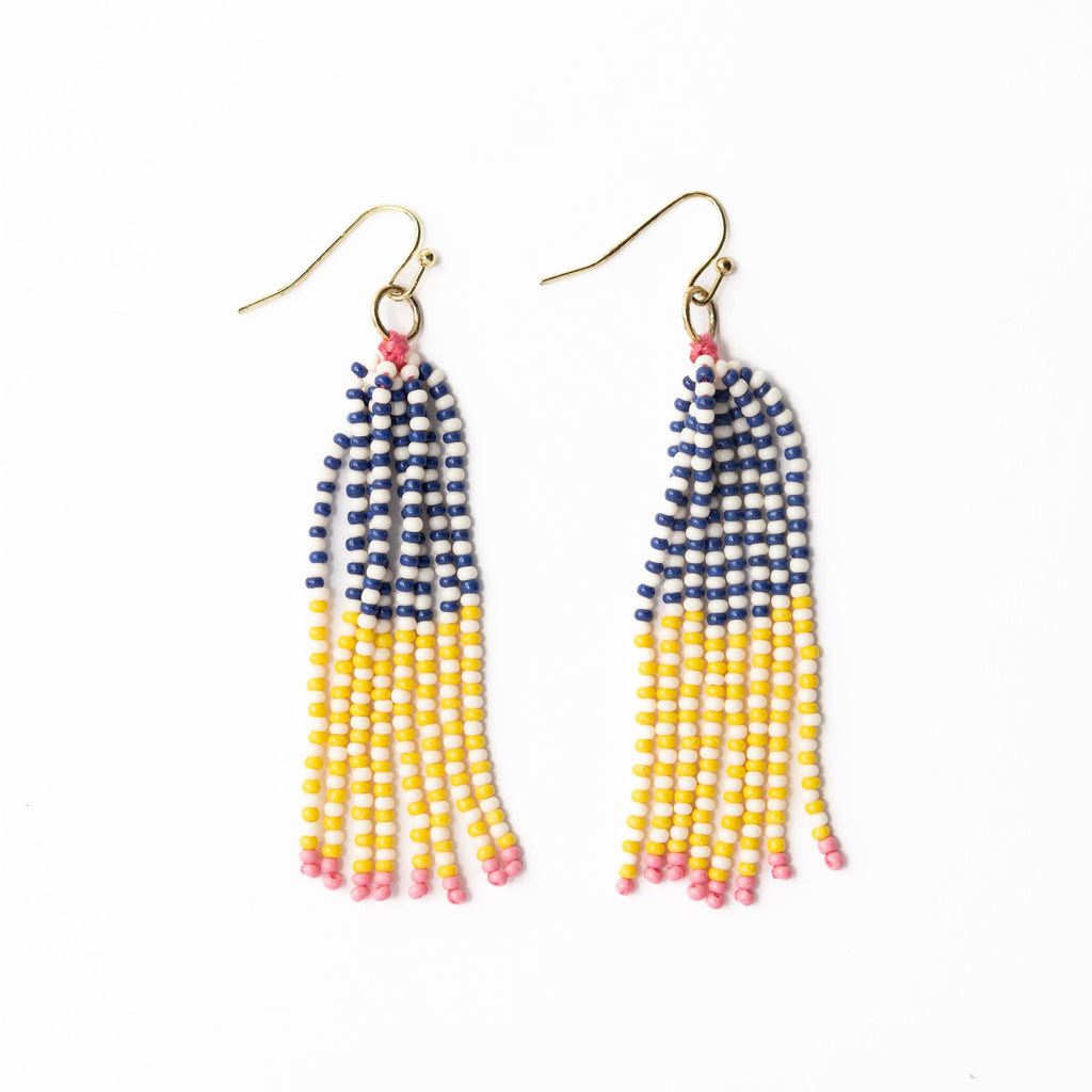 Abbey Tassel Seed Bead Earrings