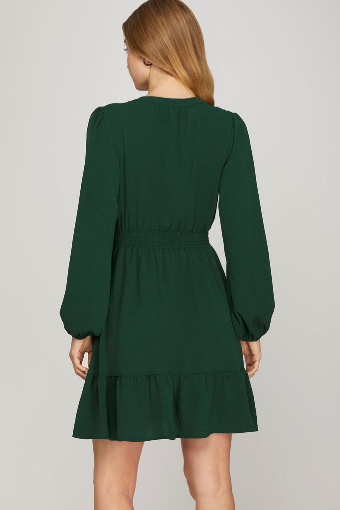 Classic Smocked Dress, Long Sleeves
