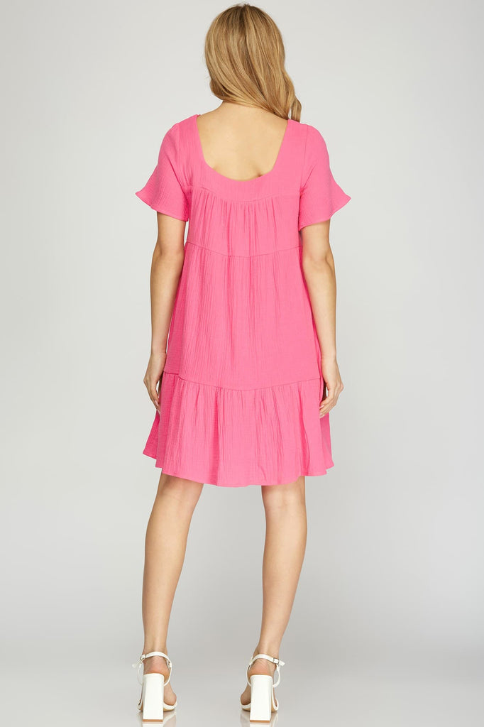 Cotton Gauze Summer Dress – Striped Box Boutique