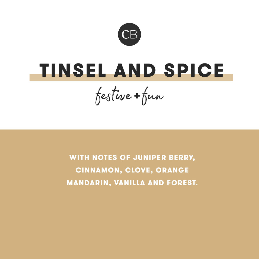 Tinsel Spice Candle Pattern Play Jar