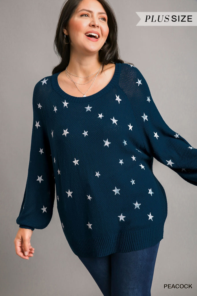 Star Print Sweater