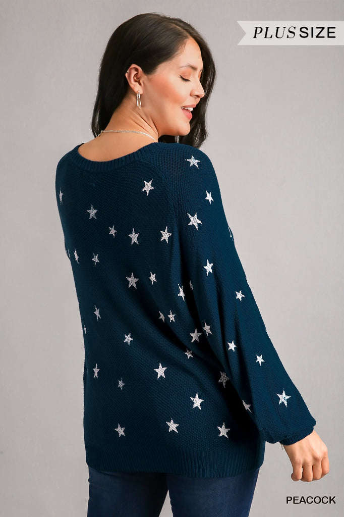 Star Print Sweater