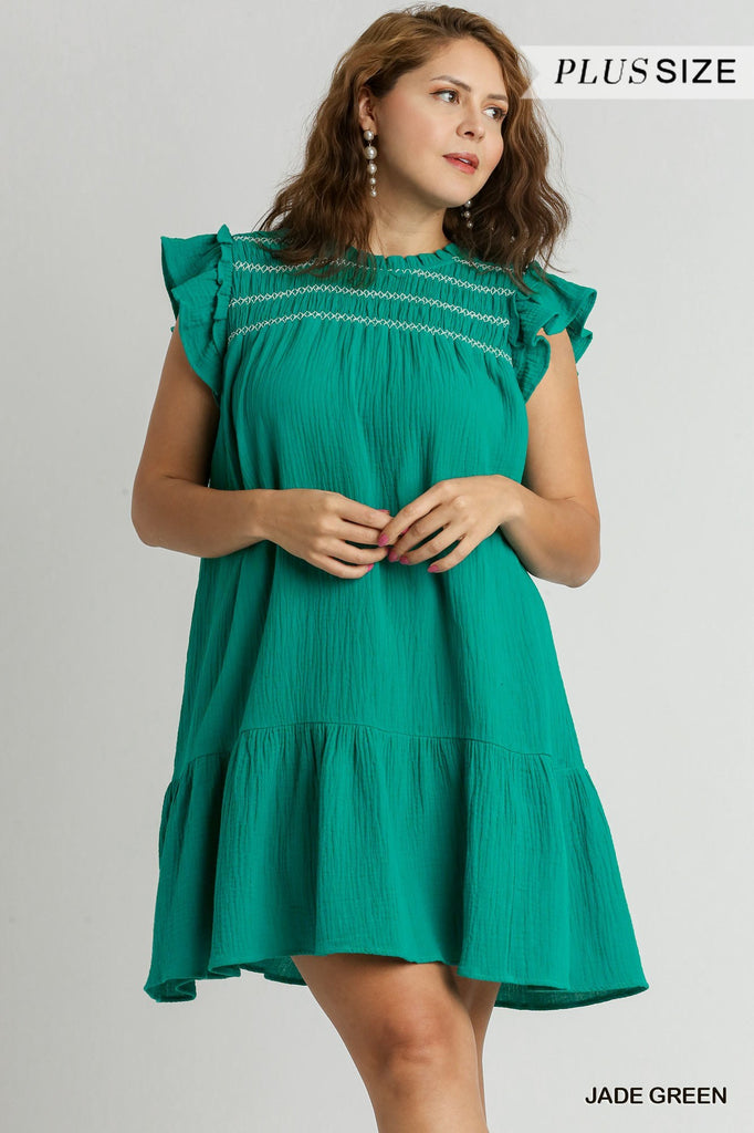 Jade Gauze Dress