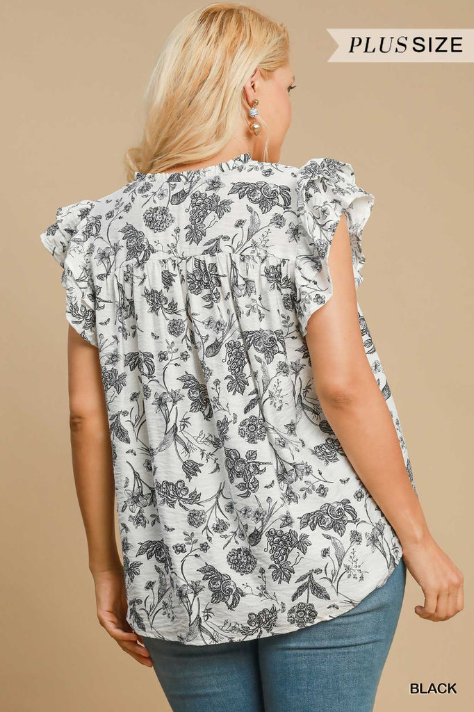Black Landscape Top