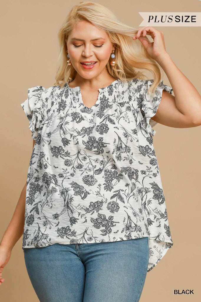 Black Landscape Top