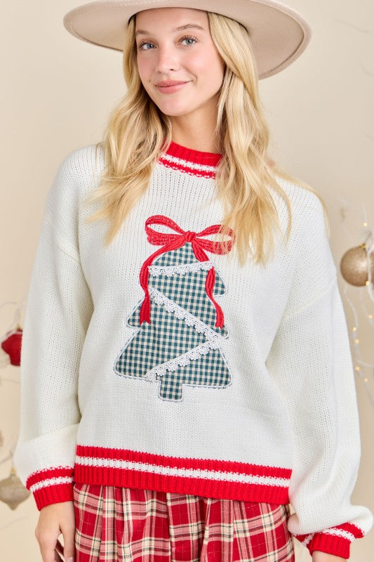 Vintage Christmas Tree Sweater