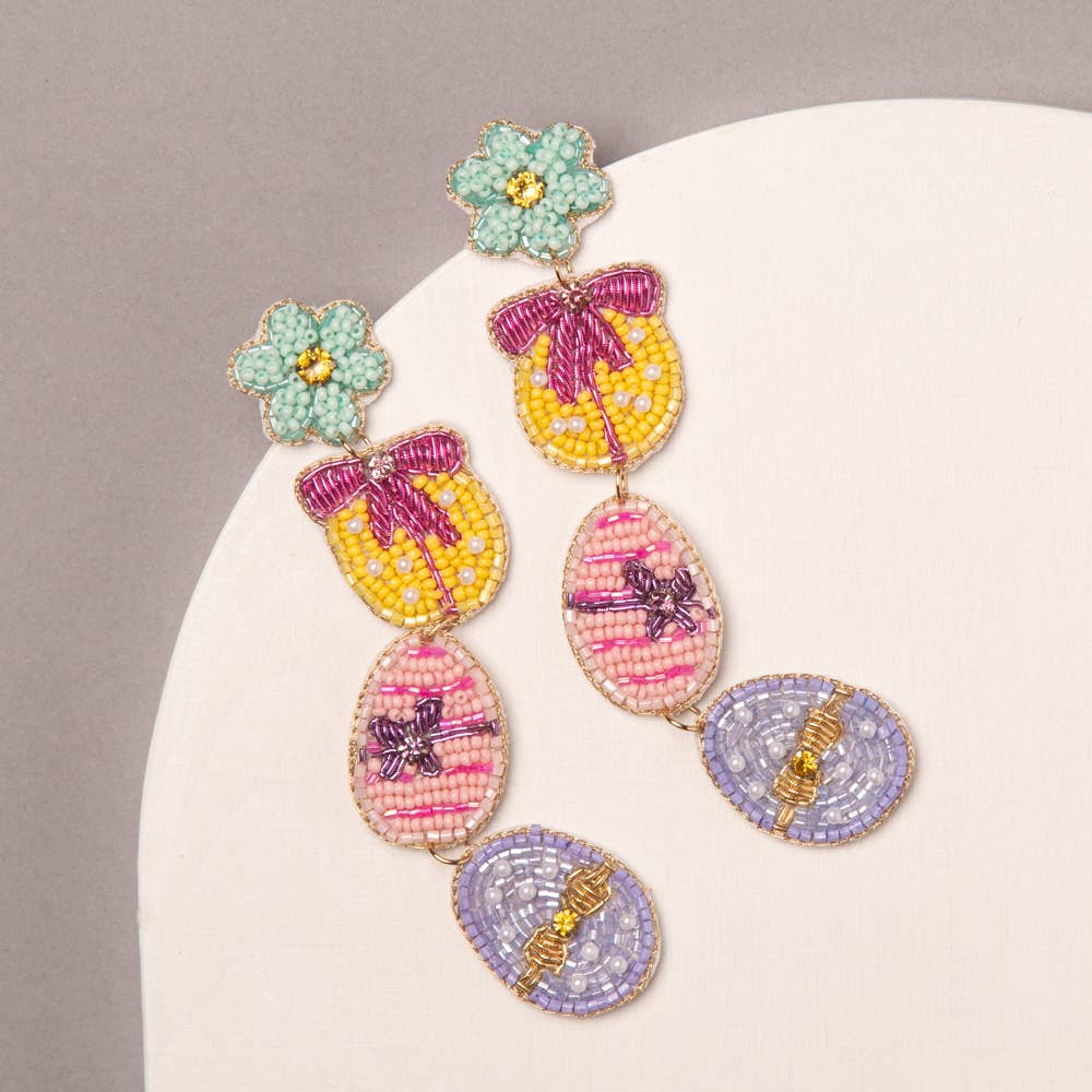 Easter Egg Jeweled Earrings