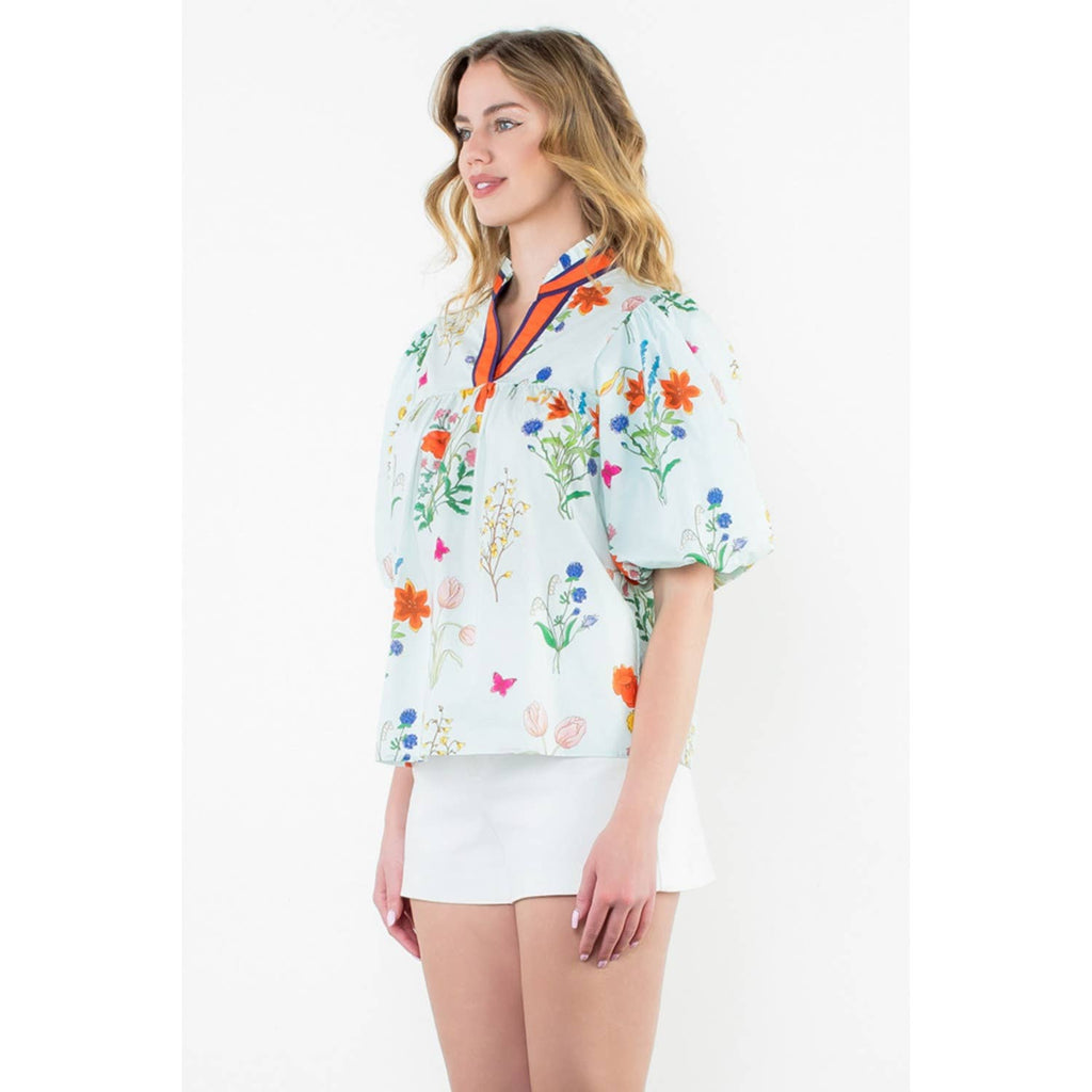 Organic Floral Top