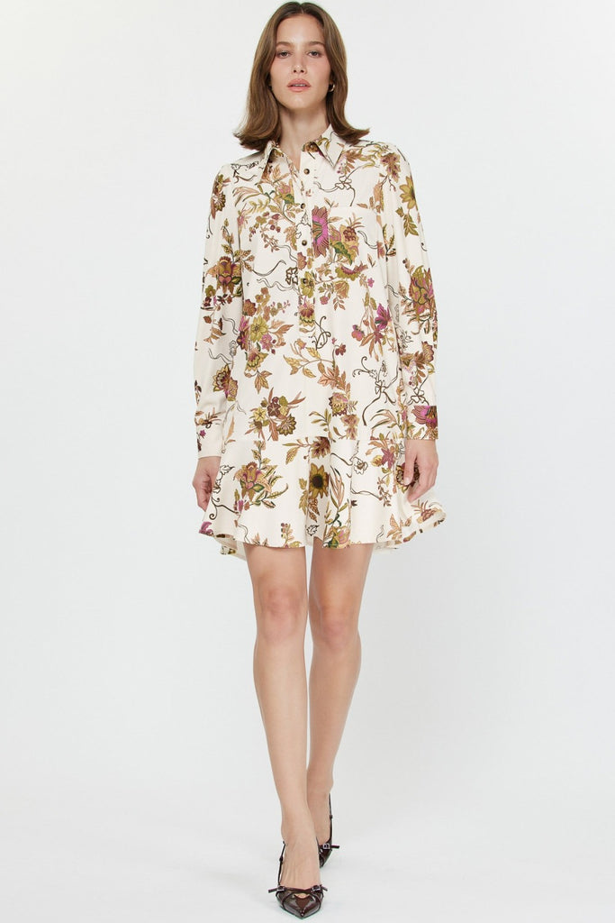 Botanical Corduroy Dress