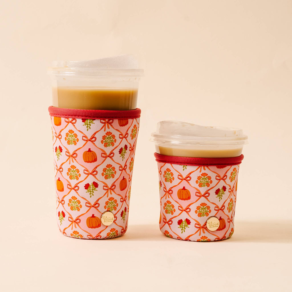 Patchwork Pumpkins Sip Savvy Drink Sleeve, Small & Large