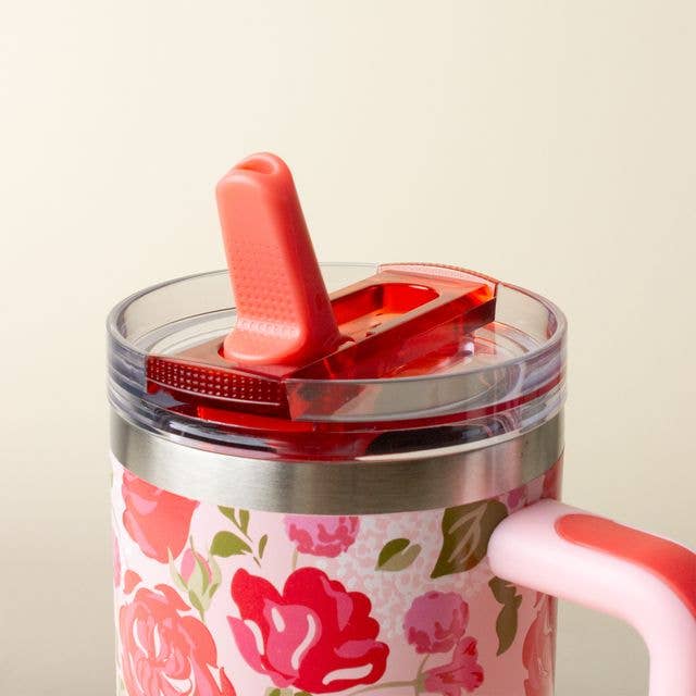 40 oz Tumbler-Rose Garden