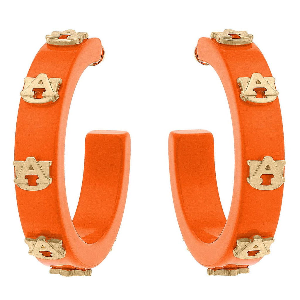 Collegiate Logo Hoop Earrings