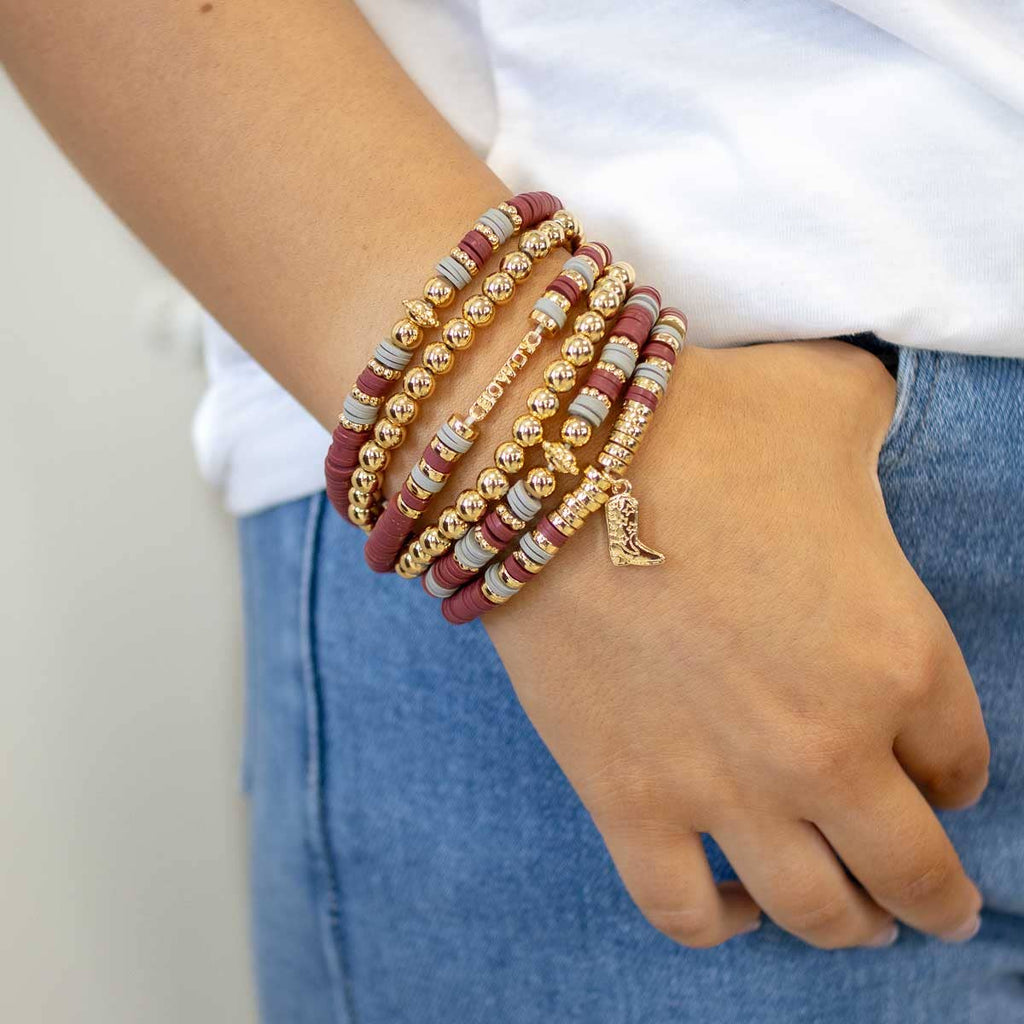 Howdy Bead Bracelet Stack