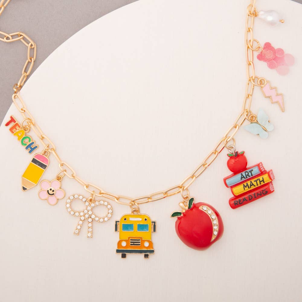 School Charm Necklace