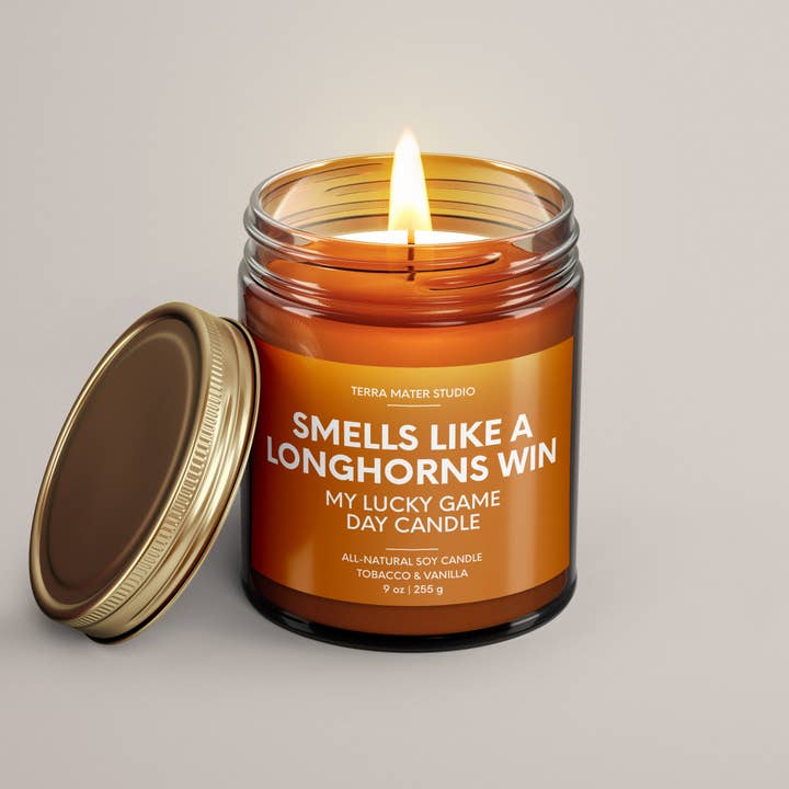 Smells Like a Longhorn Win Candle