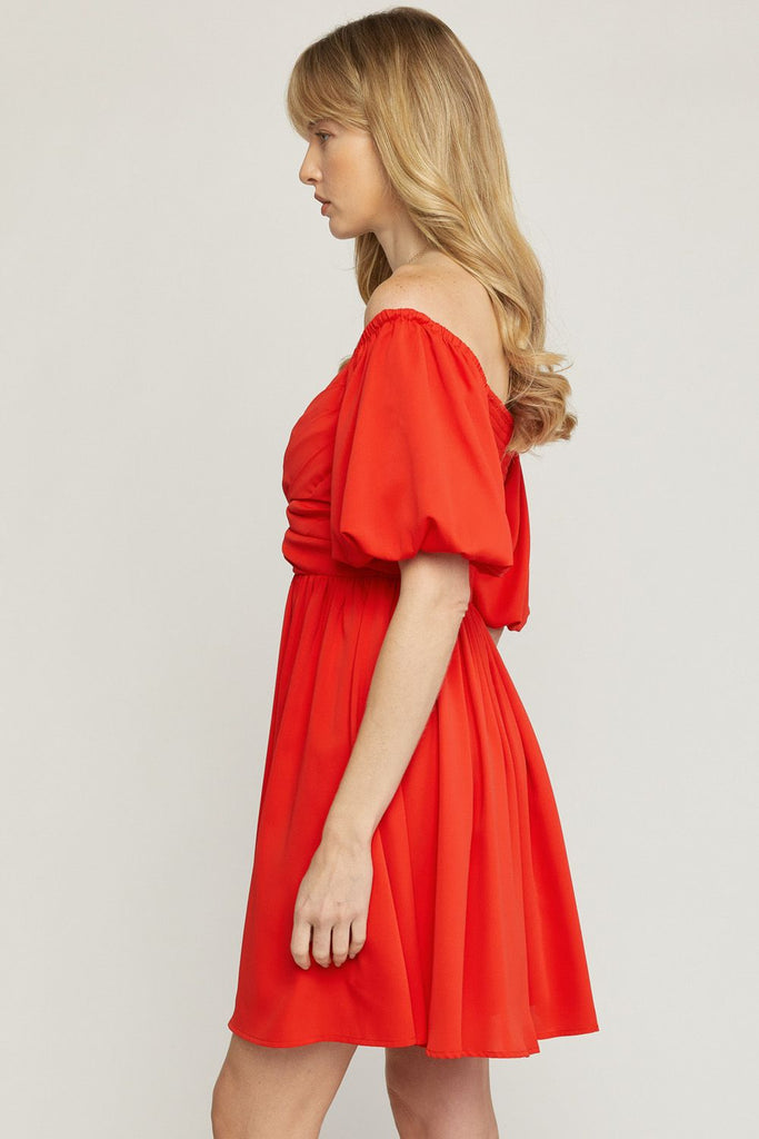 Red Criss Cross Dress