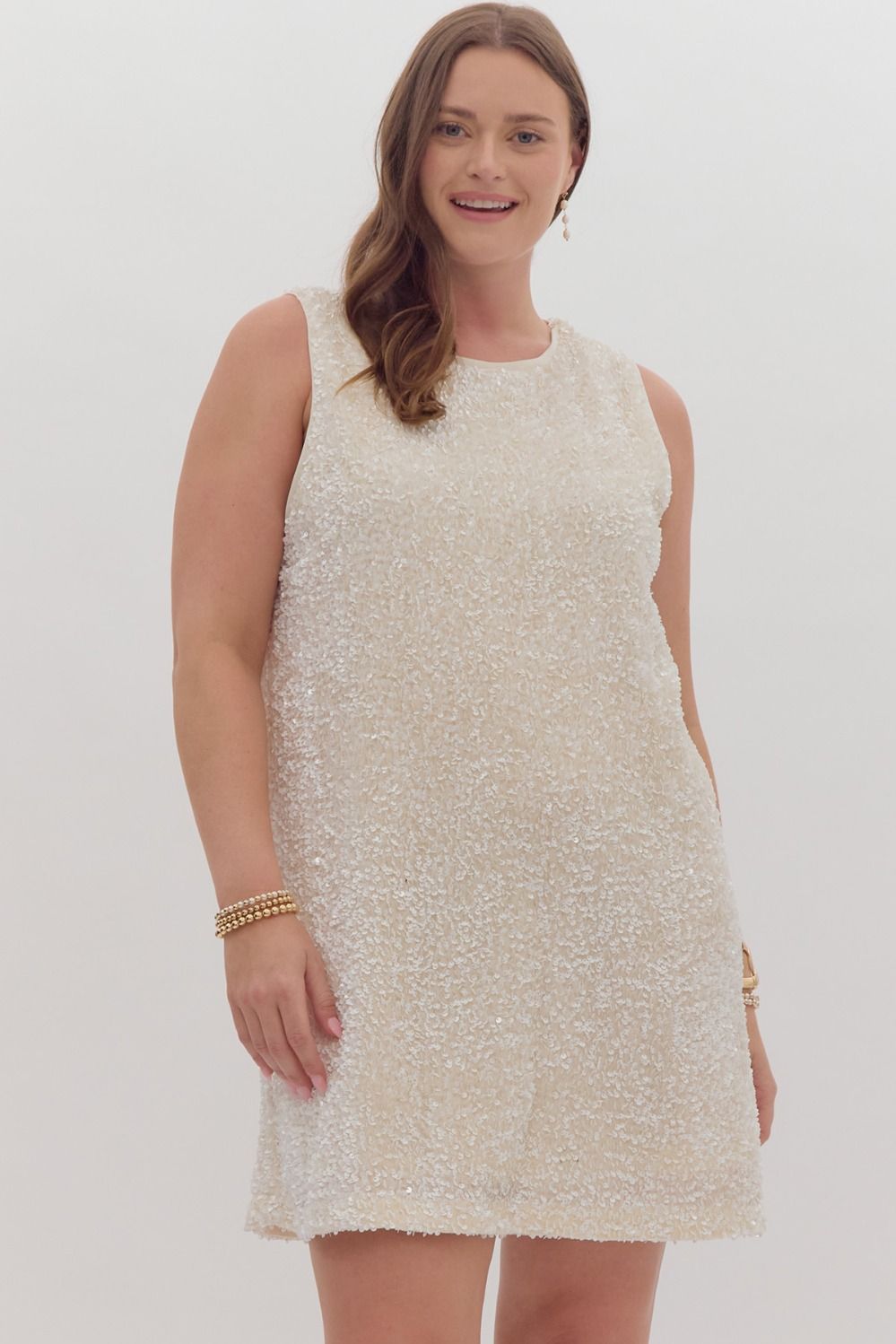 plus size white sequin dress Plus Size Floor-Length White Sequin Dress with Square Neck and Wrist Sleeves Acrylic Evening Gown for Women from Dhgate Plus size Dresses