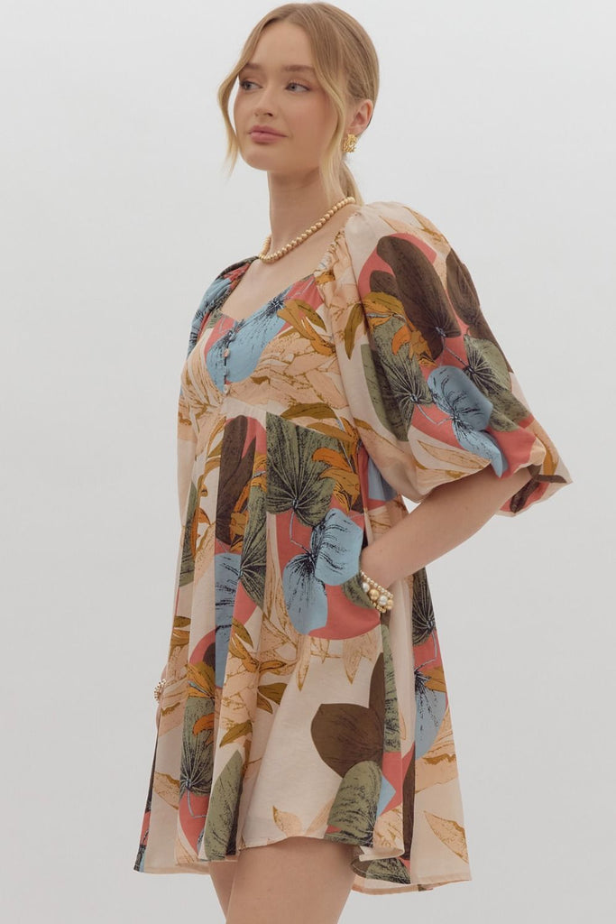 Natural Florals Dress