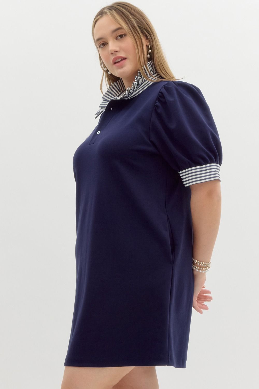 The Polo Mini Dress Navy / 1XL The Polo Mini Dress Navy / 1XL