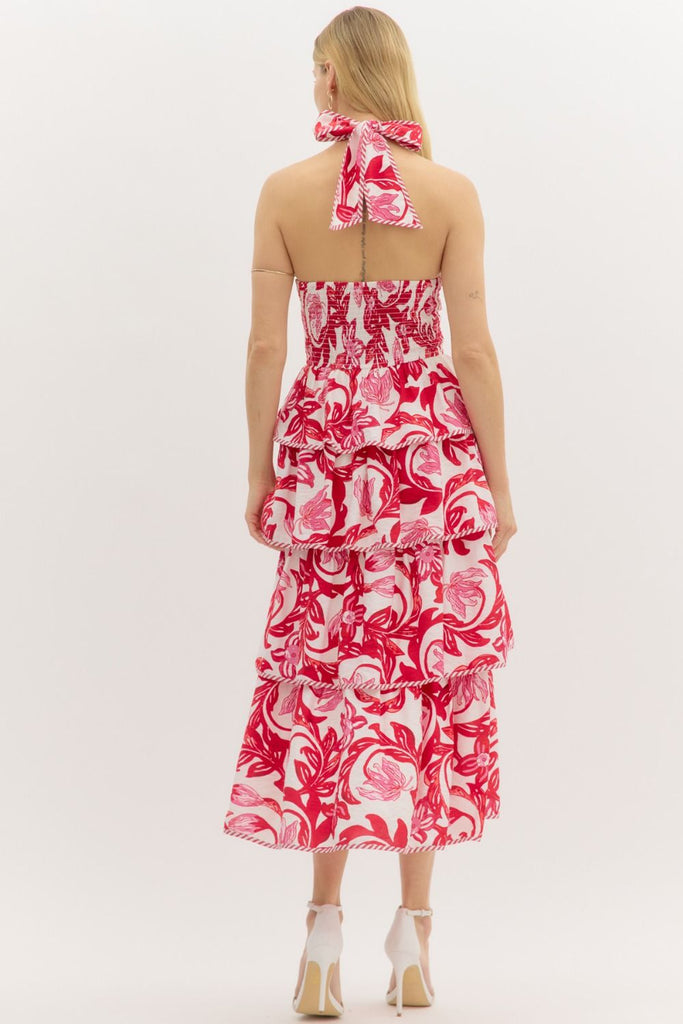 Red Tulip Tiered Dress