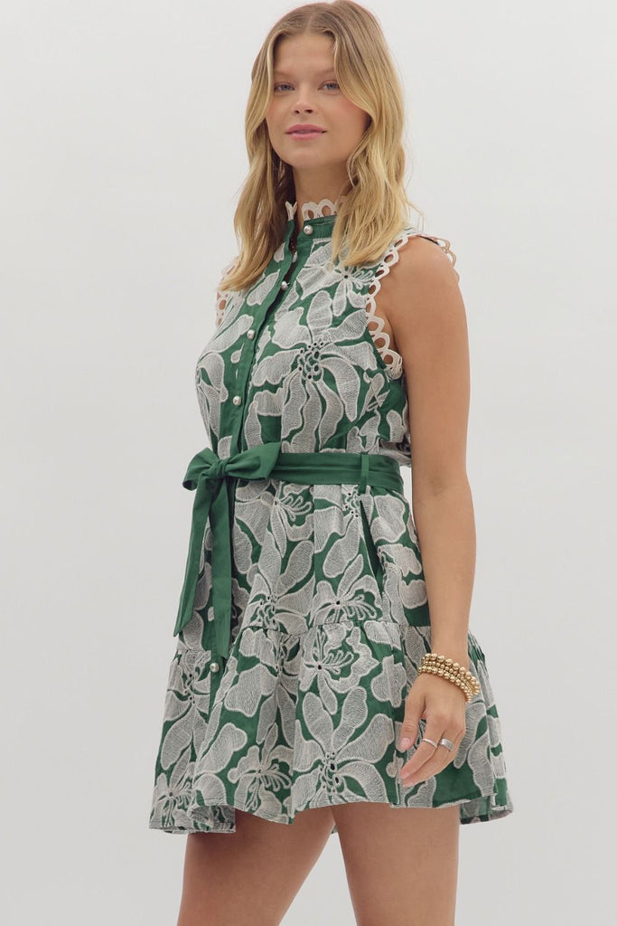 Aster Embroidered Dress
