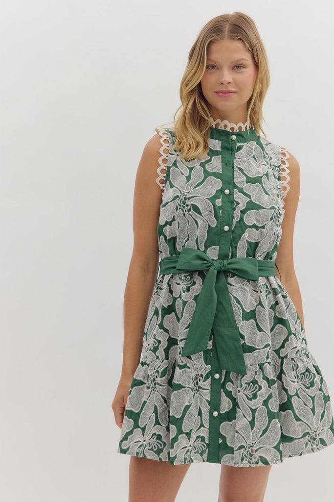 Aster Embroidered Dress