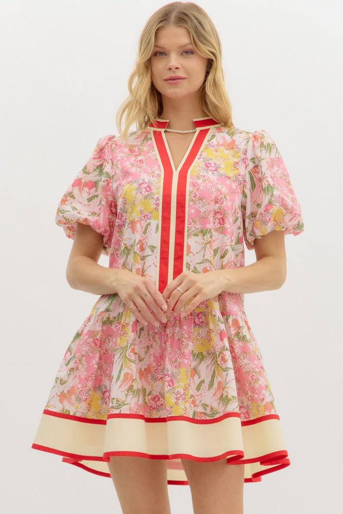 Pink Foliage Dress
